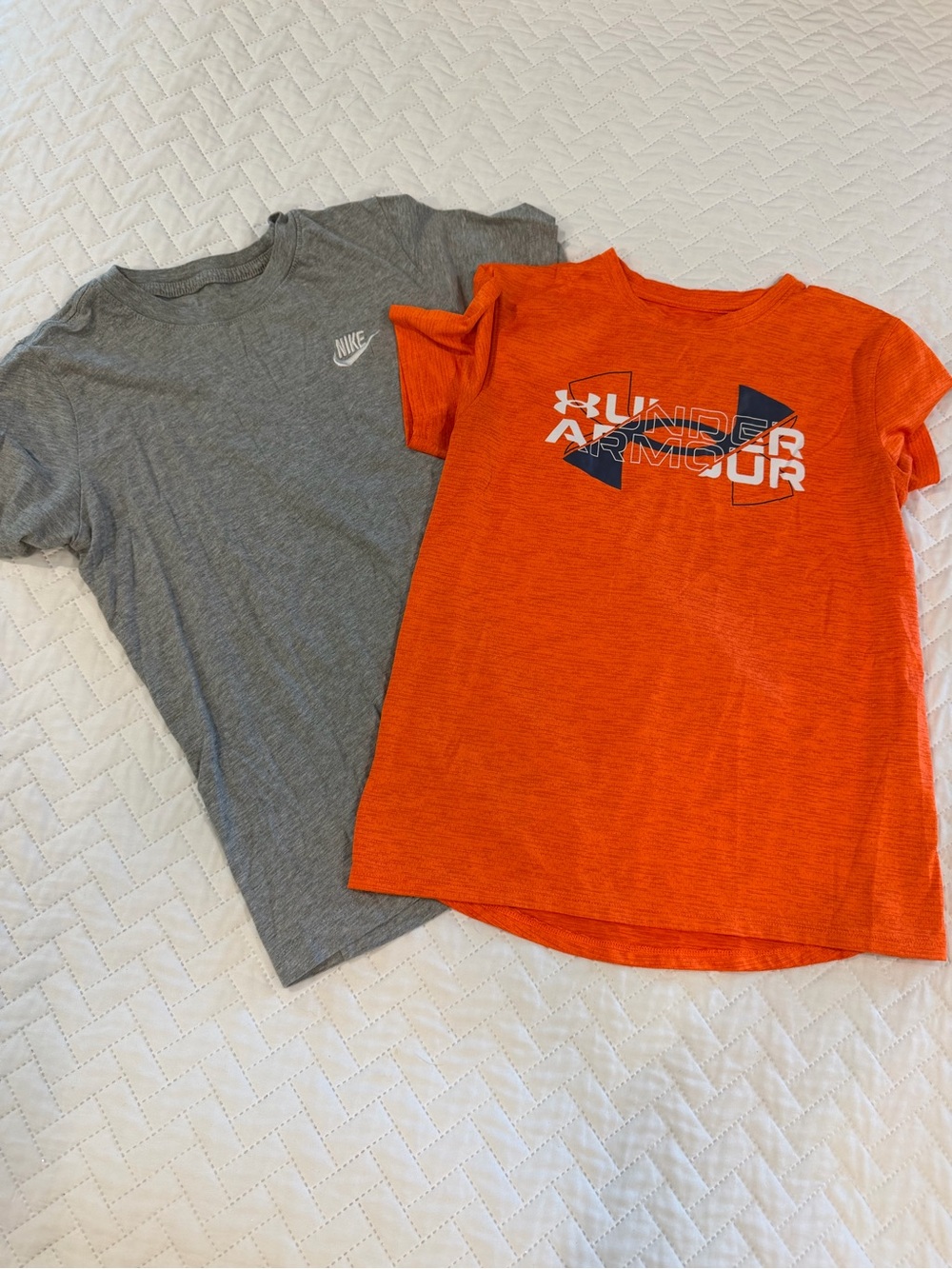 Nike Gray Short Sleeve Tee with Small White Logo